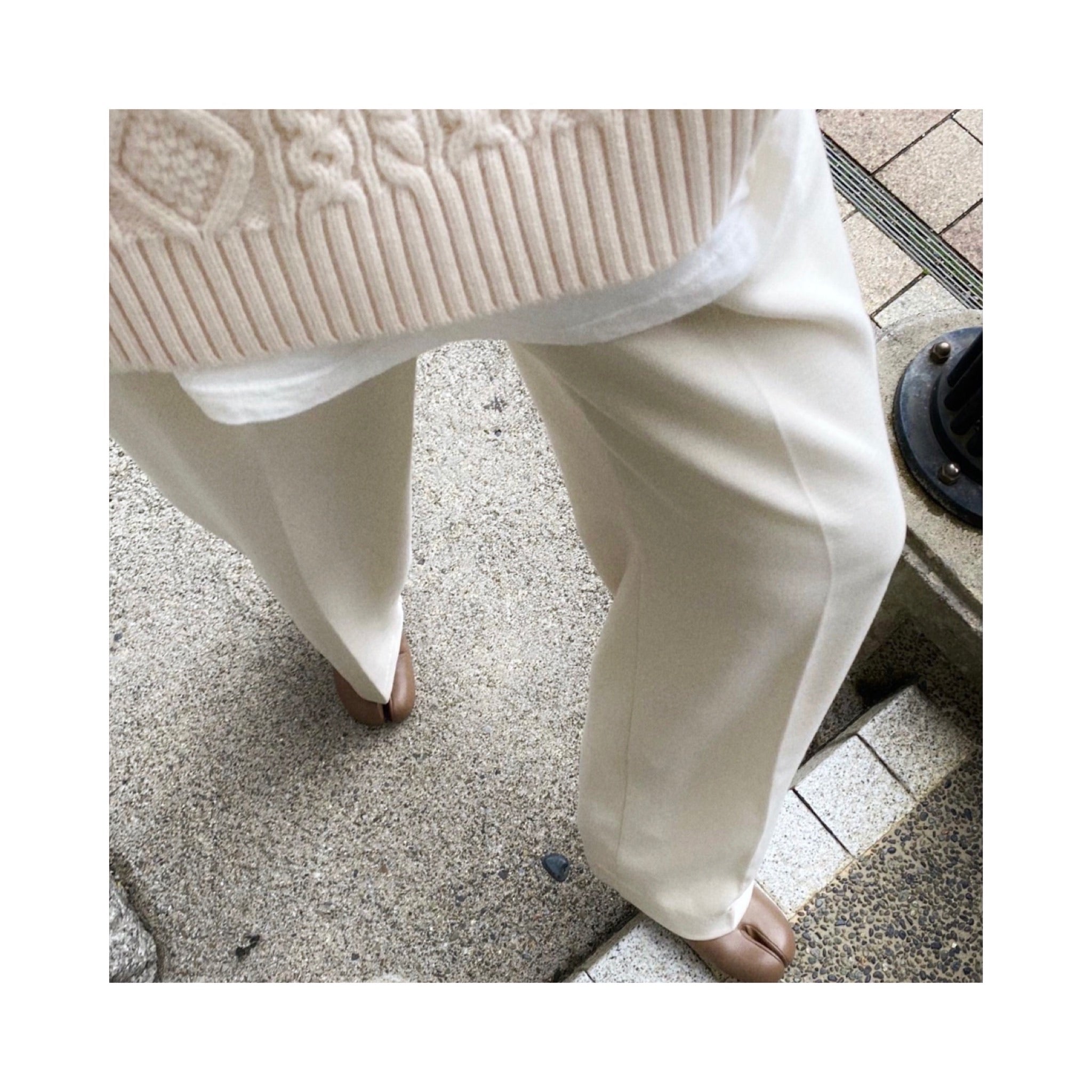 ALAIN laceup woolknit