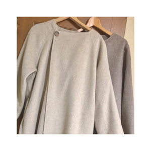beige oatmeal handmade coat